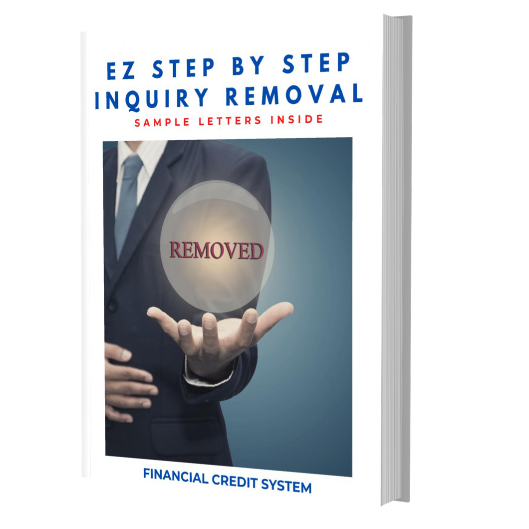 EZ Step by Step Inquiry Removal from (eBook) - Nitram Industries LLC